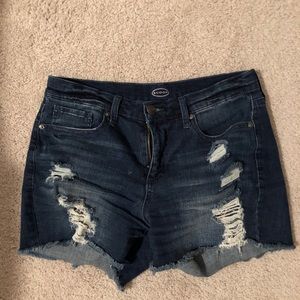 Distressed Jean Shorts